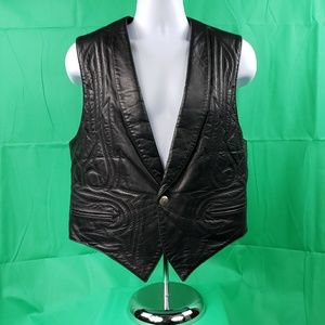 Vintage Designer Leather Vest